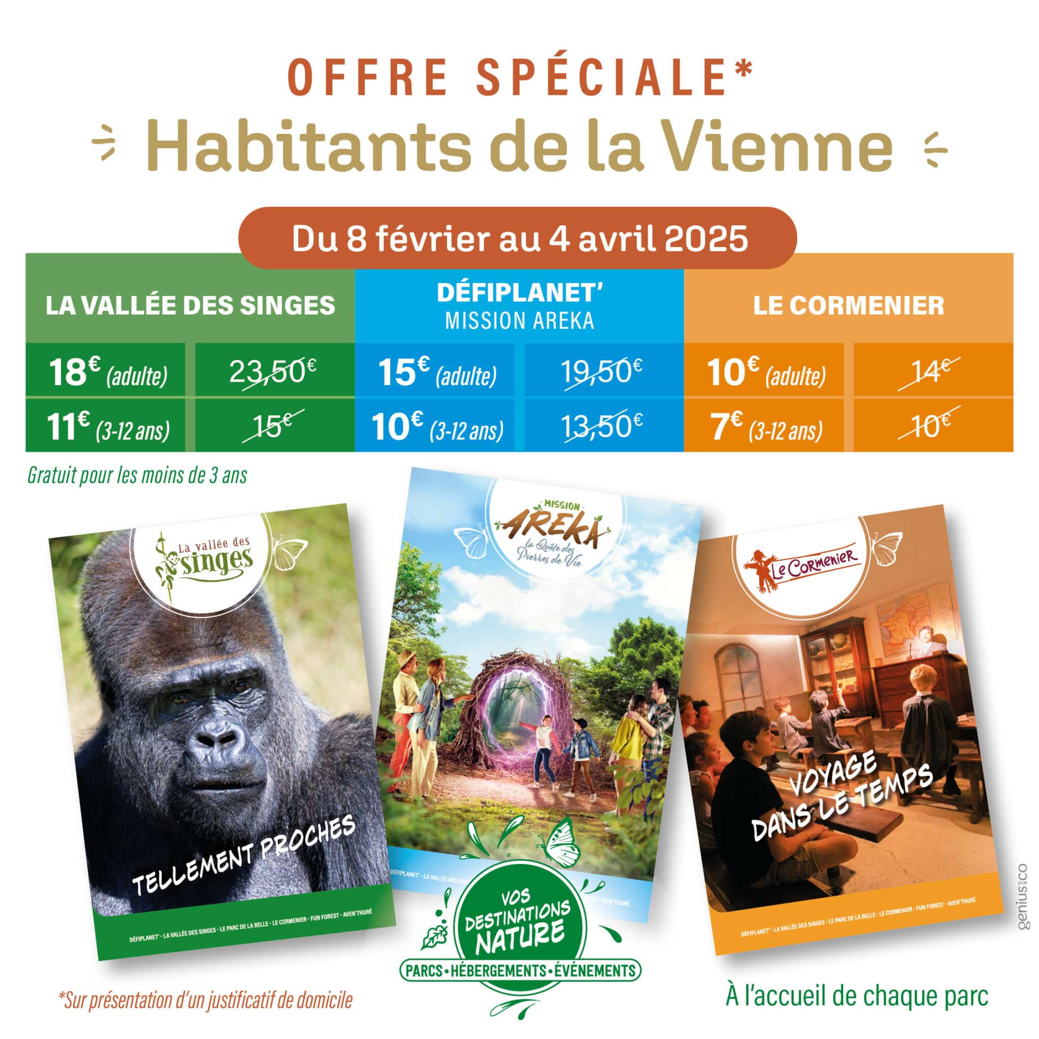 tarifs préférentiels habitant de la vienne